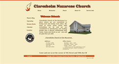 Desktop Screenshot of claresholmnaz.ca
